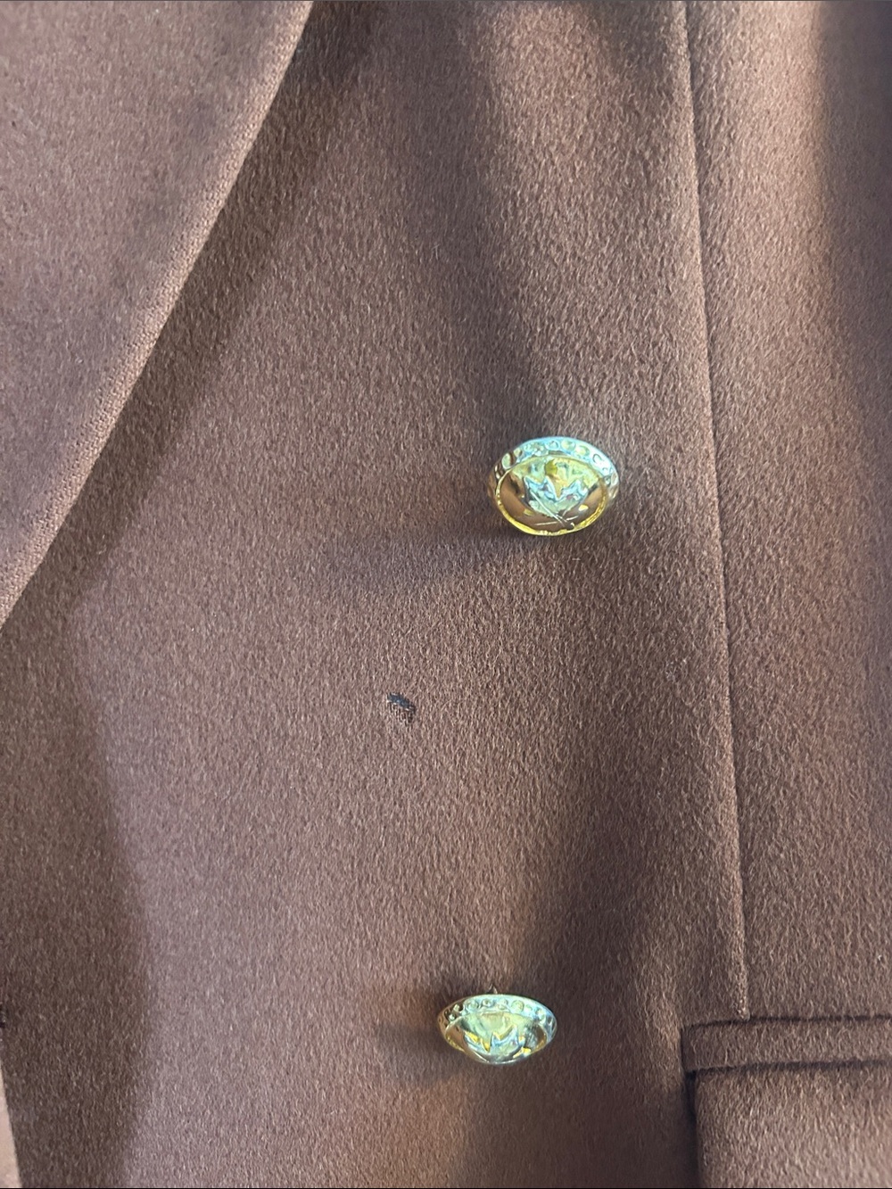 Escada Rust Brown Double-Breasted Blazer Jacket - Picture 5 of 10